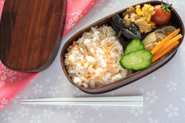 日式午餐(漆，樱花，一层)图片下载