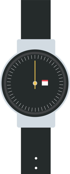 白色背景上的手表图片下载