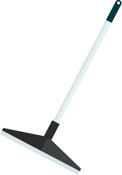 白色背景上的玻璃雨刷图片下载