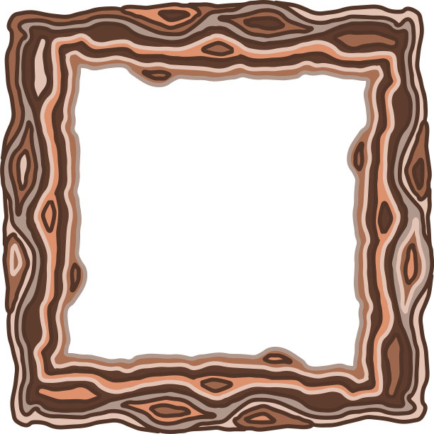 老木框仿素描图片下载