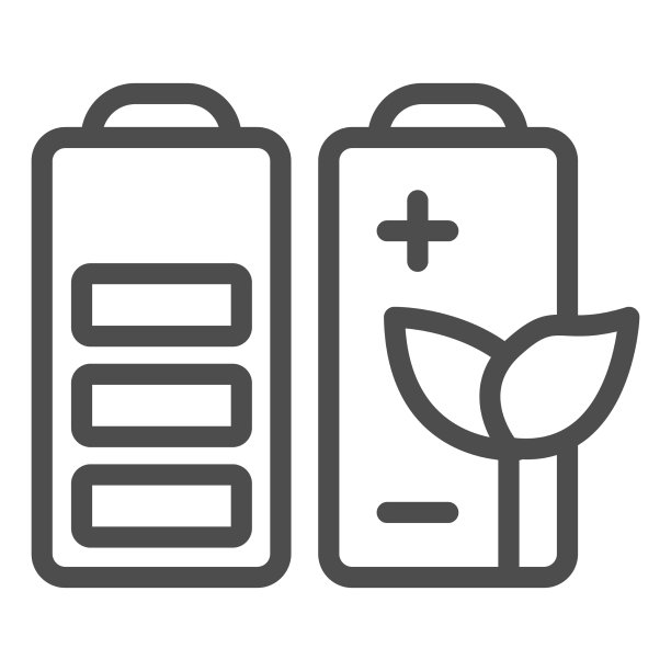 电池充电和工厂电池线图标图片下载