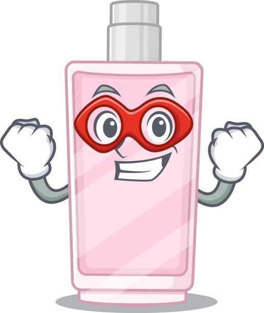 一个卡通吉祥物香水在一个神奇的超级英雄图片下载