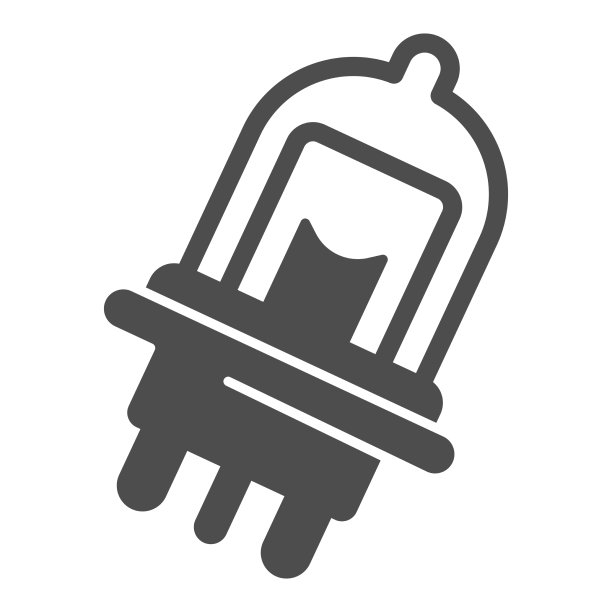 汽车灯泡固体图标汽车零件概念汽车图片下载