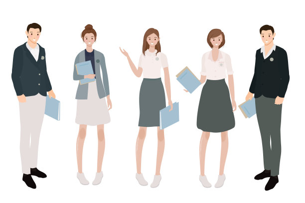 国际学生统一收集eps10矢量插图图片下载