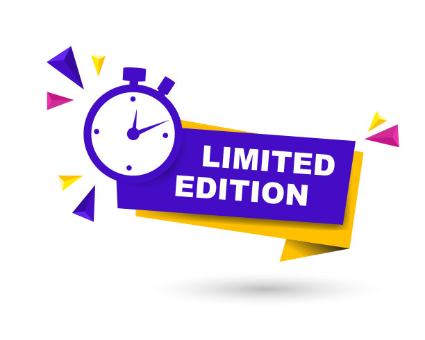 白色背景上的红色矢量横幅，角丝带。限量版图片下载