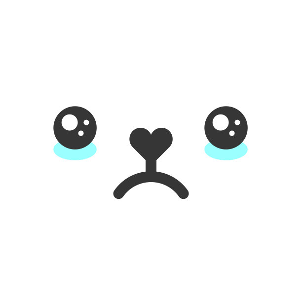 悲伤，哭泣，卡哇伊，可爱的情感，脸，表情符号图片下载
