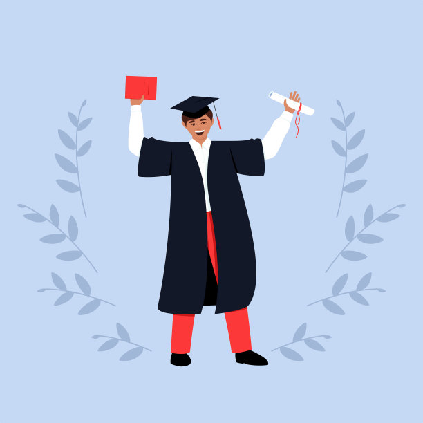 快乐的家伙从学校毕业了图片下载