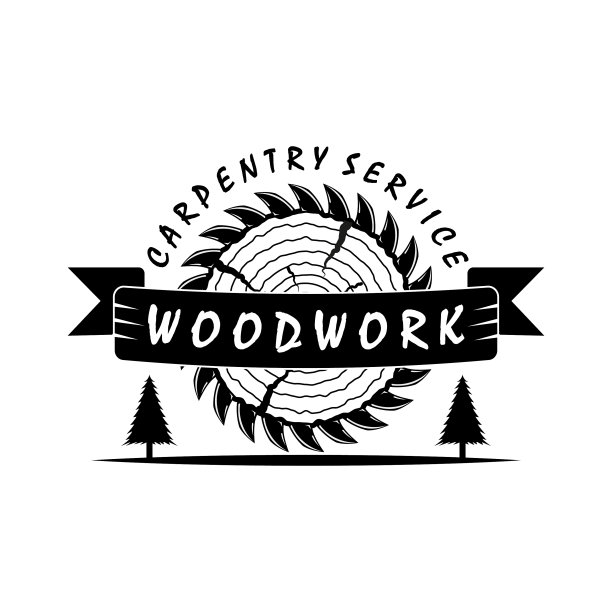 木工标志复古模板设计图片下载