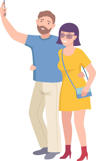 游览或观光旅游的旅游情侣图片下载