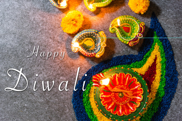 祝印度排灯节快乐图片下载