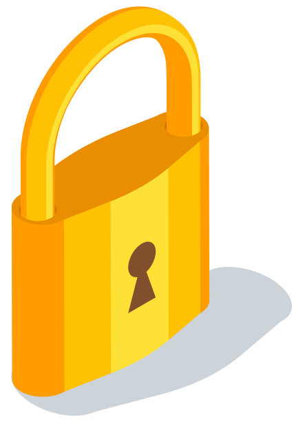 挂锁图标安全保护隔离形象图片下载