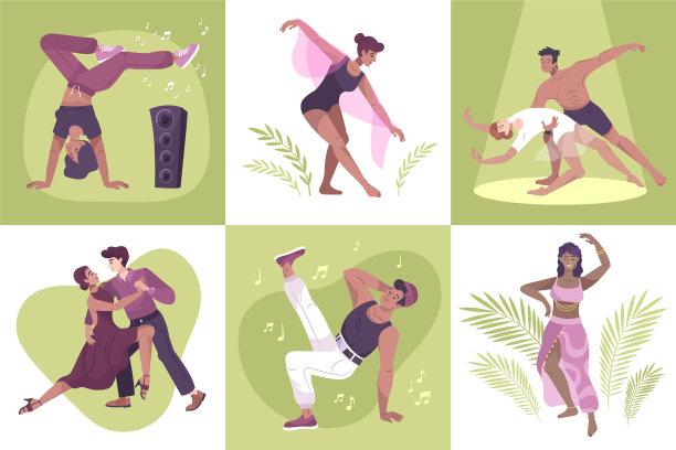 平面舞者的设计理念图片下载