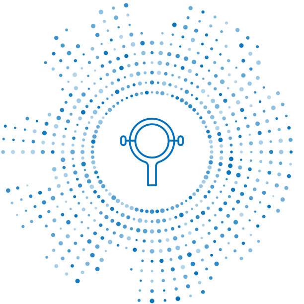 蓝线过滤扳手图标隔离在白色图片下载