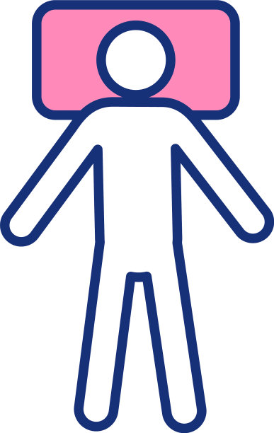 睡眠位置背面RGB颜色图标图片下载