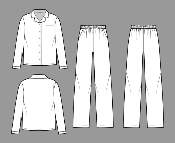 设置睡衣睡衣衬衫裤子技术图片下载
