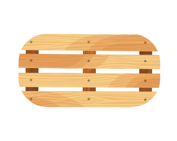 货物运输的木制托盘平台图片下载