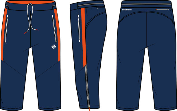 三分之一短裤设计概念模板图片下载