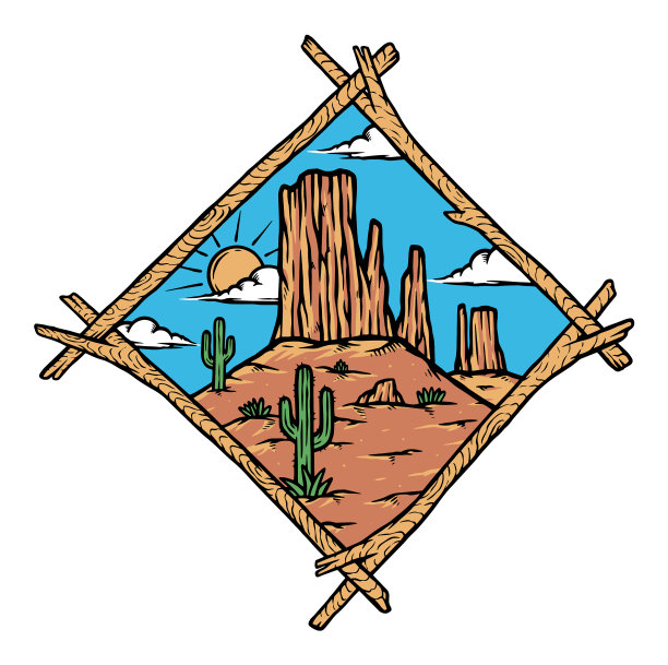 西部沙漠景观图片下载