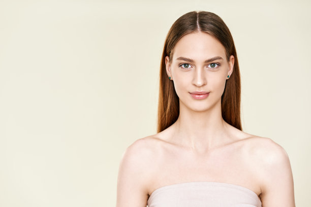 美女年轻女子肖像与复制空间图片下载