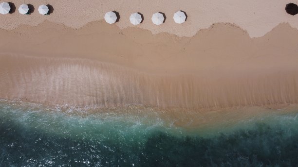 海滩鸟瞰图图片下载