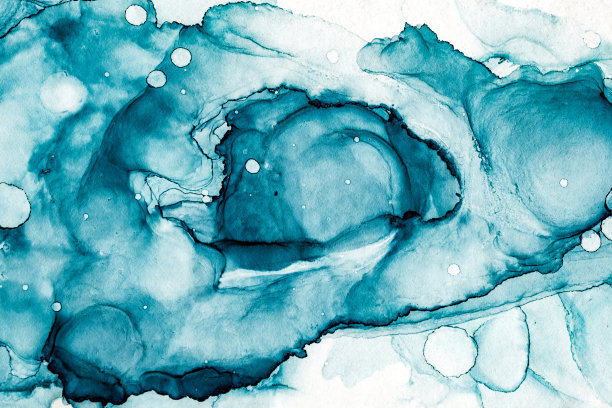 抽象色彩背景，手绘酒精画，液体墨技法图片下载