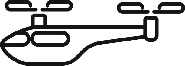 助理无人驾驶出租车图标轮廓风格图片下载