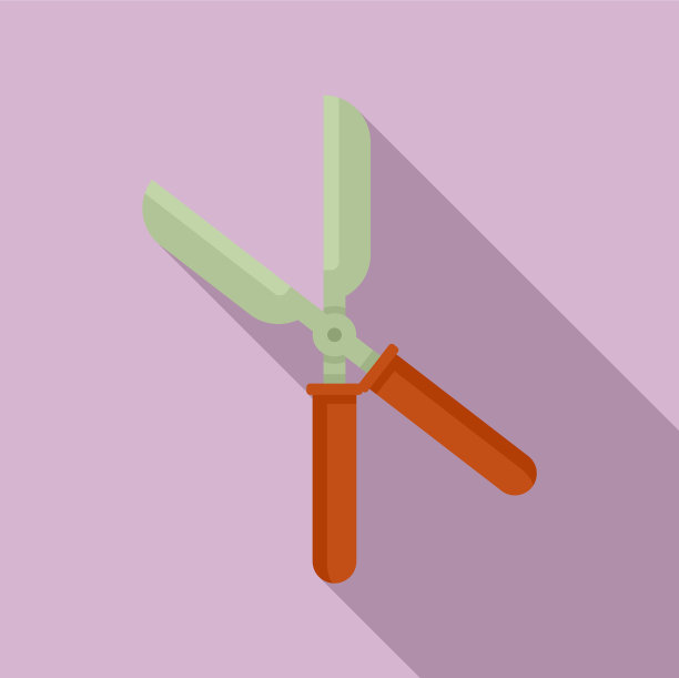 花园剪刀图标平风格图片下载
