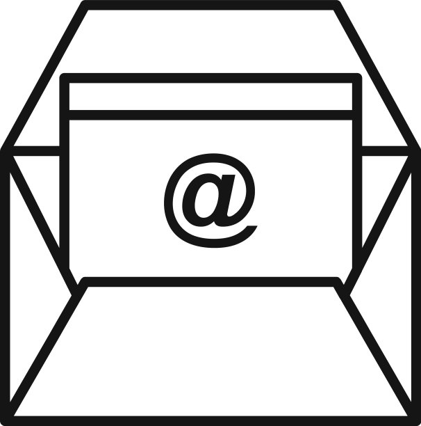 营销信息邮件图标轮廓样式图片下载