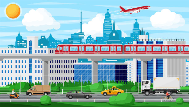城市运输与货运。图片下载