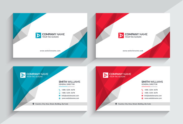 创意和现代名片模板图片下载