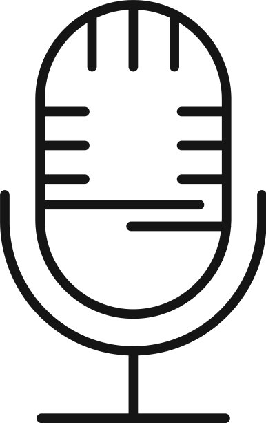 工作室麦克风轮廓样式图标图片下载
