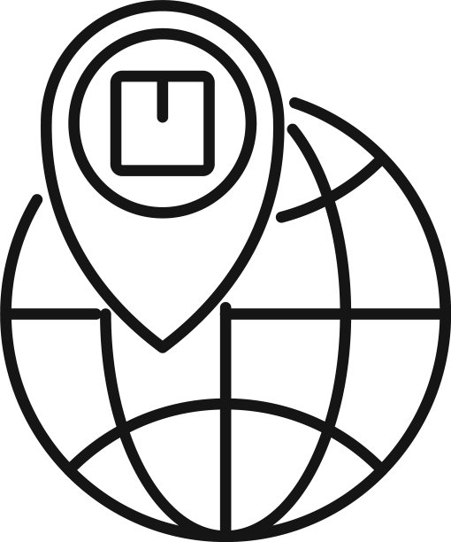 全球包裹追踪图标轮廓样式图片下载
