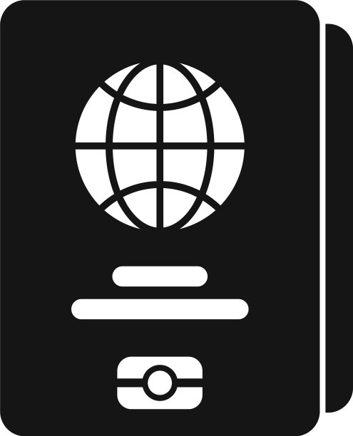 简约风格旅行护照图标图片下载
