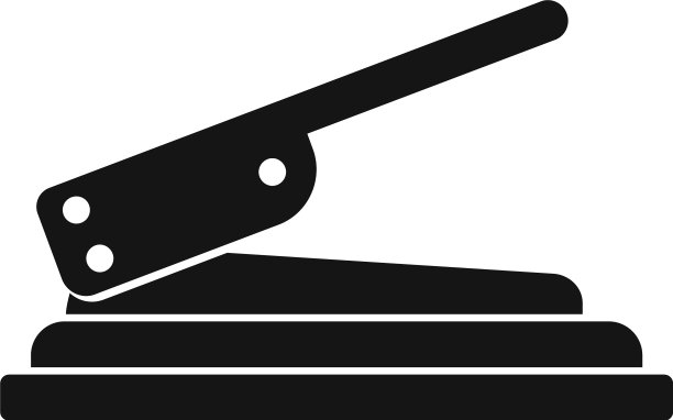 工艺钻孔机图标简单的风格图片下载