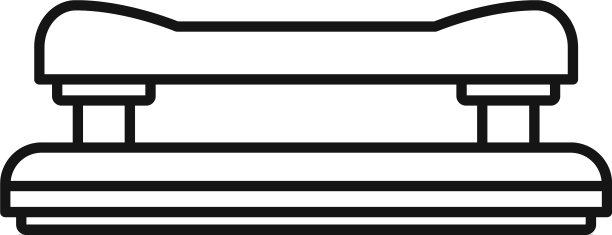 孔穿孔器图标轮廓风格图片下载