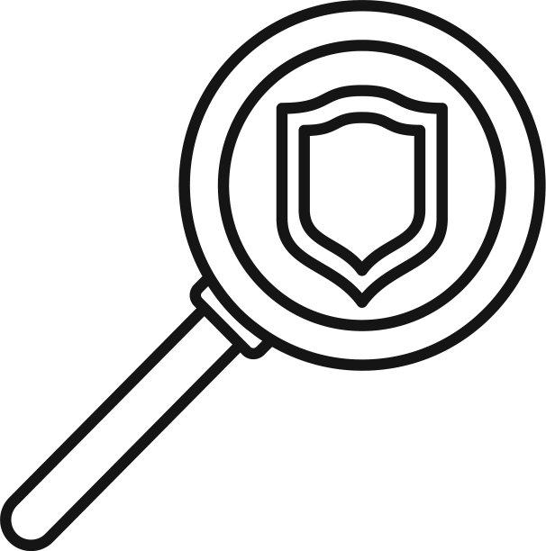 风险管理图标轮廓风格图片下载