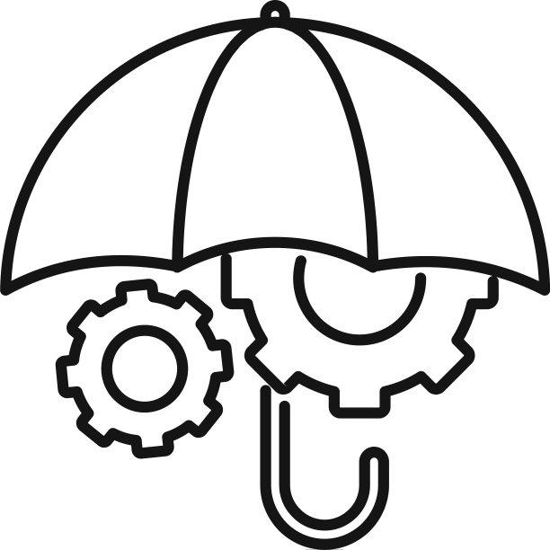商务安全图标轮廓风格图片下载