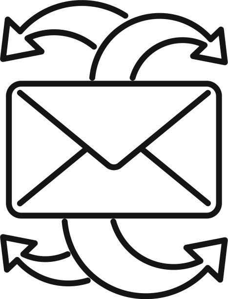 重组电子邮件图标轮廓样式图片下载