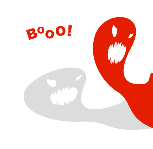 噩梦怪物进入黑暗的房间卧室矢量时尚插图，有趣的卡通鬼生物吓人看里面，恐怖的主题画。图片下载