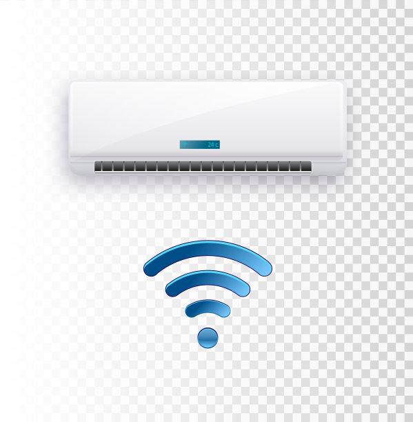 向量空调。带WiFi控制的空调图片下载