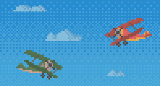 像素直升机为旧游戏设计布局空气图片下载