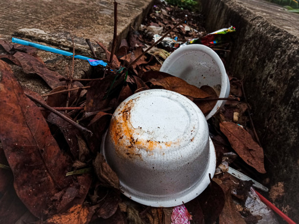 聚苯乙烯泡沫塑料垃圾图片下载