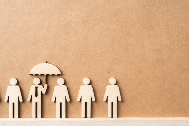 具有领导理念的木制商人图片下载