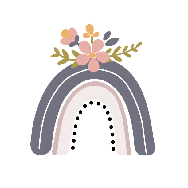 可爱的彩虹印花宝宝图片下载