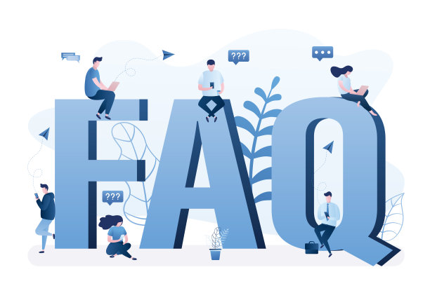 FAQ旗帜的概念。各种智能设备的用户需要帮助，很多问题。在线支持服务，用户手册。图片下载