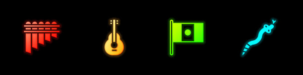 排箫墨西哥吉他墨西哥国旗和图片下载