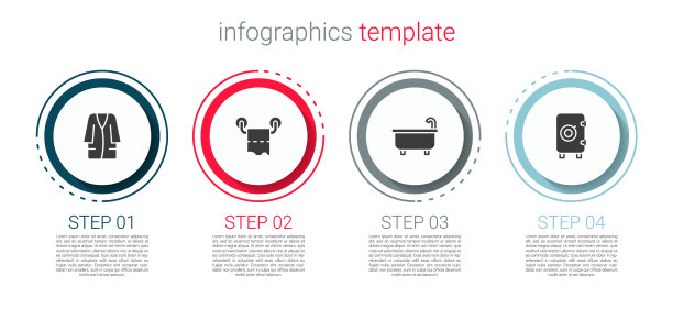 设置浴袍卫生纸卷浴缸和安全图片下载