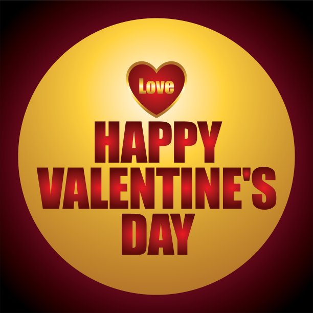 情人节背景：红色爱心，情人节快乐图片下载