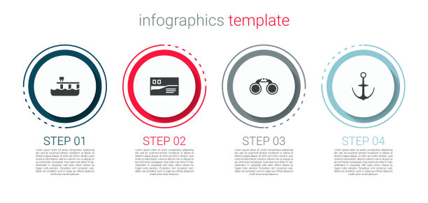 设置海滩码头码头明信片旅游双筒望远镜图片下载