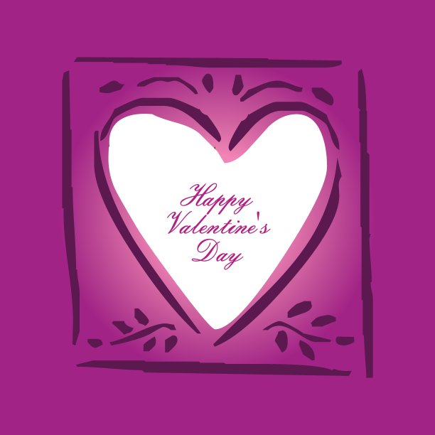 情人节背景：红色爱心，情人节快乐图片下载